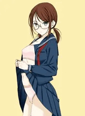 セーラー服ｘメガネｘたくし上げ