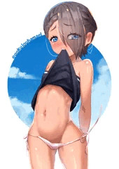 褐色ロリのおなか