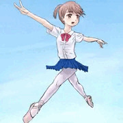 舞い上がる少女