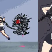 悪夢屋敷・無限牢獄　敵敗北エロシーン基本アニメーション23