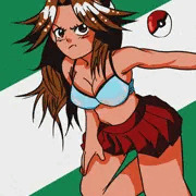 着替え中にバトルを挑まれてしまったリーフちゃん。