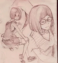 いつのもの様にデッサンとってたら、書いてるのに気がつかれて、事案の危機を感じるも、人違いか絵を書いてくれてることが嬉しかったのか手を降ってくれた、パフィーニップル晒す推定JS~JCの女の子