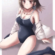 スク水とYシャツと女の子