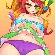 skeb絵 うさぬこのパンツおしっことノーパンおしっこ