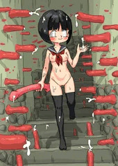 触手ロードを歩く痴女ちゃん