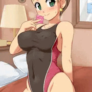 ホテルとゴムと競泳水着の組み合わせが似合うと思い