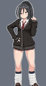 ミニスカJK（立ち絵）