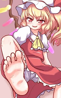 フランに足で踏んでもらう