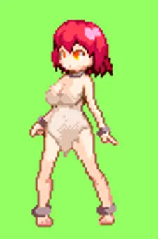 奴隷ちゃんドットアニメ(ボテ腹有)