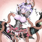 お題：ゼノブレイド2のメイが触手に犯され、中出し絶頂(修正＆着色)