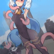 触手と甘雨ちゃん