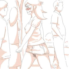 人ごみの中