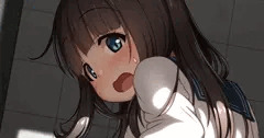 【Fantia/FANBOX】限界放尿中にドアを開けられちゃった子