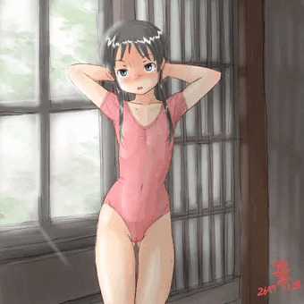 おうちのなかで練習娘