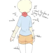 小さないとこを見る