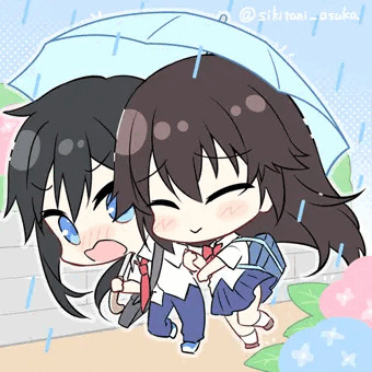 雨だったら相合傘💙
