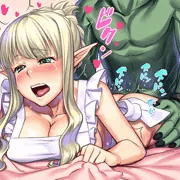 おっぱいエルフとオーク