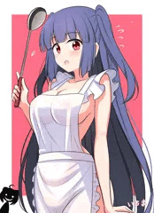 裸エプロンとこよ（透け差分）