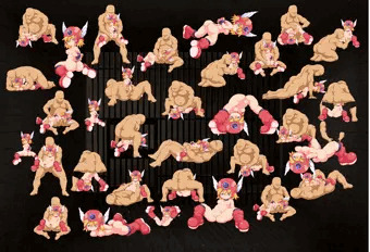 女戦士ドットニメ製作過程