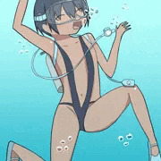 日焼け娘溺れ