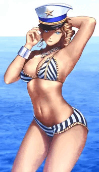 外国艦を使ってそうな女性提督さん