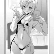 自撮りショートカットちゃん