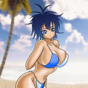 『夏の海　水着がキツくて　入らない』（俳句）