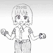 びゅってぃさ～んを書いた