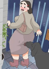背後から