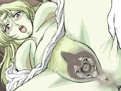 王女子宮口露出栗燒失禁アニメ