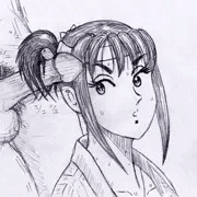 纏ちゃんの髪ですりすり
