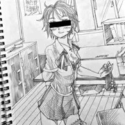 シャーペンにて