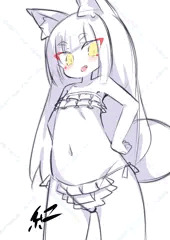 きつねっこ７フリル水着