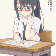 漫画の続き。間違いに気づいた委員長