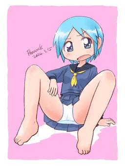 青髪ボーイッシュちゃん