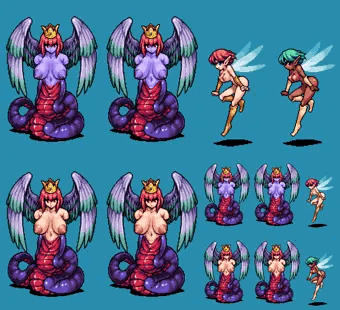 ドット絵でFCメガテン2エロ娘さん達