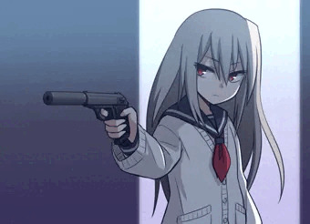 制服をまとった狼女