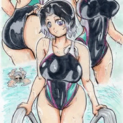 競泳水着のしのぶさん
