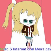 休憩にも使える宿駅よりも小さな街の商店街にあるトイレで小便する少女