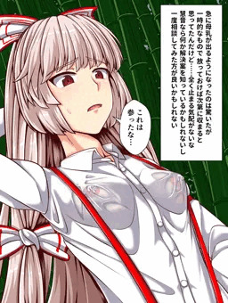 妹紅の母乳漏れ