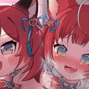 【赤見かるび】おなほんまもんとかるびの膣比べ❤️