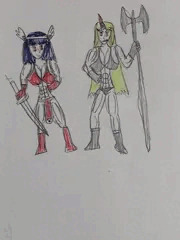 筋肉ビキニアーマー女戦士ゆぎかな