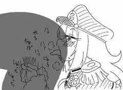 おいしそうにケツの穴をなめる隊長
