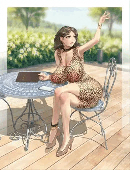 オープンカフェで見つけた素敵なお姉さん💗