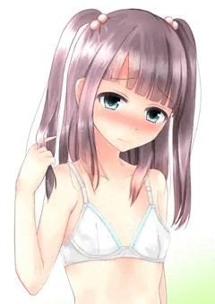 GUNZE  pied clair(ピエクレール) Stage3 マシュマロカップ ノンワイヤーブラを着た女の子