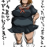 清純おでぶちゃんが黒ギャルメス豚へ