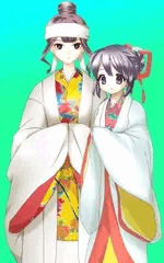 琉球の装束っぽい子たち