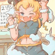 鬼娘の節分鬼は外＋豆いじり