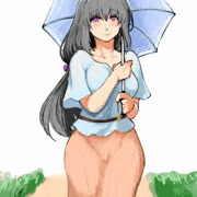 散歩していた彼女と