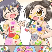 さなみゆきボディペイントゲーム対決